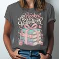 All Booked For Valentines Stacked Books Unisex Jersey T-Shirt