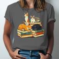 Bookish Cat Lover Cute Reading Squad Books & Kittens Love Unisex Jersey T-Shirt Bookish Cat Lover Cute Reading Squad Books & Kittens Love Unisex Jersey T-Shirt
