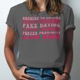 Bookish Romance Tropes Book Club Reader Spicy Book Lover Unisex Jersey T-Shirt
