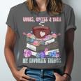 Books Coffee Yarn Lover My Favorite Things Unisex Jersey T-Shirt