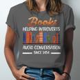 Books Helping Introverts Avoid Conversation Book Reading Unisex Jersey T-Shirt