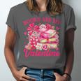 Books Are My Valentine Book Lover Heart Matching Party Unisex Jersey T-Shirt