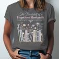 The Bookshelf Of a Hopeless Romantic Rom-Com Reading Bookish Unisex Jersey T-Shirt