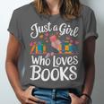 Bookworm Book Just A Girl Who Loves Books Unisex Jersey T-Shirt