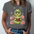 Bookworm Costume Kawaii Reading Worm For World Book Day Unisex Jersey T-Shirt