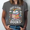 Bookworm Just A Girl Who Loves Books Unisex Jersey T-Shirt Bookworm Just A Girl Who Loves Books Unisex Jersey T-Shirt