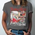 Born To Read Forced To Work Santa Christmas Book Lover Retro Unisex Jersey T-Shirt Born To Read Forced To Work Santa Christmas Book Lover Retro Unisex Jersey T-Shirt