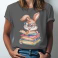 Bunny Rabbit Reading Books Rabbit Books Bunny Reader Unisex Jersey T-Shirt Bunny Rabbit Reading Books Rabbit Books Bunny Reader Unisex Jersey T-Shirt