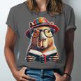 Capybara Bookworm Rodent Reading a Book Unisex Jersey T-Shirt