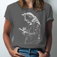 Cat Holds Book Writing Animal Print Motif Drawing Art Cat Unisex Jersey T-Shirt