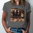 Cats Antique Books Academia Library Aesthetic Bookworm Unisex Jersey T-Shirt Cats Antique Books Academia Library Aesthetic Bookworm Unisex Jersey T-Shirt