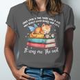 Cats And Books Easily Distracted By Book & Cat Lover Men Women Kids Unisex Jersey T-Shirt