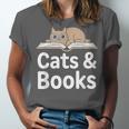 Cats And Books Unisex Jersey T-Shirt Cats And Books Unisex Jersey T-Shirt