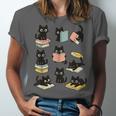 Cats Reading Books Cat Lover Unisex Jersey T-Shirt Cats Reading Books Cat Lover Unisex Jersey T-Shirt