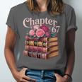 Chapter 67 Floral Book Stack Unisex Jersey T-Shirt Chapter 67 Floral Book Stack Unisex Jersey T-Shirt