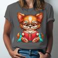 Chihuahua Reading a Book Dog Unisex Jersey T-Shirt Chihuahua Reading a Book Dog Unisex Jersey T-Shirt