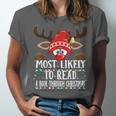 Christmas Matching Most Likely To Read A Book PJS Unisex Jersey T-Shirt