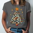 Christmas Tree Books Unisex Jersey T-Shirt Christmas Tree Books Unisex Jersey T-Shirt