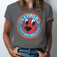 Clifford The Big Red Dog Round Distressed Logo Kids Books Unisex Jersey T-Shirt