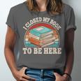 I Closed My Book To Be Here Reading Retro Bookworm Men Women Unisex Jersey T-Shirt I Closed My Book To Be Here Reading Retro Bookworm Men Women Unisex Jersey T-Shirt