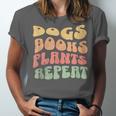 Colorful Dogs Books Plants Repeat Unisex Jersey T-Shirt