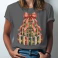 Coquette Christmas Book Tree Xmas Lights Librarian Teacher Unisex Jersey T-Shirt Coquette Christmas Book Tree Xmas Lights Librarian Teacher Unisex Jersey T-Shirt