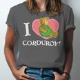 Corduroy I Heart Corduroy Teddy Bear Retro Children's Book Unisex Jersey T-Shirt Corduroy I Heart Corduroy Teddy Bear Retro Children's Book Unisex Jersey T-Shirt