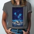 Cosmic Botanical Book Lover Reading Unisex Jersey T-Shirt