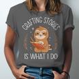 Crafting Stories Is What I Do Reading Writing Book Author Unisex Jersey T-Shirt
