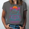 Cruise Ship Vacations Reading Book Lovers Sunset Unisex Jersey T-Shirt Cruise Ship Vacations Reading Book Lovers Sunset Unisex Jersey T-Shirt