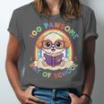 Cute 100th Day Of School 100 Days Dog Reading Book Rainbow Unisex Jersey T-Shirt Cute 100th Day Of School 100 Days Dog Reading Book Rainbow Unisex Jersey T-Shirt