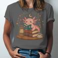 Cute Axolotl Reading Books Cozy Bookworm Unisex Jersey T-Shirt Cute Axolotl Reading Books Cozy Bookworm Unisex Jersey T-Shirt
