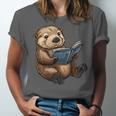 Cute Book Sea Otter Unisex Jersey T-Shirt