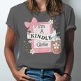 Cute Bookish Kindle Girlie Nerdy Read Book Lover Girl Women Unisex Jersey T-Shirt
