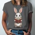 Cute Bookworm Bunny Reading For Kids And Teachers Unisex Jersey T-Shirt
