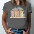 Cute Cat Sleeping On Books Unisex Jersey T-Shirt Cute Cat Sleeping On Books Unisex Jersey T-Shirt