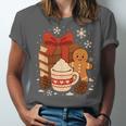 Cute Christmas Books Gingerbread Xmas Book Lover Teacher Unisex Jersey T-Shirt Cute Christmas Books Gingerbread Xmas Book Lover Teacher Unisex Jersey T-Shirt