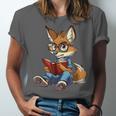Cute Coyote With Book I Kids Coyote Unisex Jersey T-Shirt Cute Coyote With Book I Kids Coyote Unisex Jersey T-Shirt