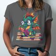 Cute Dragon Reading a Book Bookworm For Men Women Kid Unisex Jersey T-Shirt Cute Dragon Reading a Book Bookworm For Men Women Kid Unisex Jersey T-Shirt
