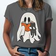 Cute Ghost Cat Reading Book Spooky Season Halloween Costume Unisex Jersey T-Shirt Cute Ghost Cat Reading Book Spooky Season Halloween Costume Unisex Jersey T-Shirt