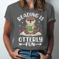 Cute Otter Reading Book Lover Sea Otters Animal Lover Unisex Jersey T-Shirt Cute Otter Reading Book Lover Sea Otters Animal Lover Unisex Jersey T-Shirt
