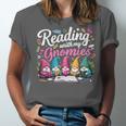 Cute Reading With My Gnomies Gnome Book Bookworm Lover Unisex Jersey T-Shirt Cute Reading With My Gnomies Gnome Book Bookworm Lover Unisex Jersey T-Shirt
