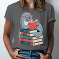 Cute Reading Seal On Books Book Lover Unisex Jersey T-Shirt Cute Reading Seal On Books Book Lover Unisex Jersey T-Shirt