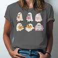Cute Spooky Reading Book Halloween Fall Ghost Autumn Unisex Jersey T-Shirt Cute Spooky Reading Book Halloween Fall Ghost Autumn Unisex Jersey T-Shirt