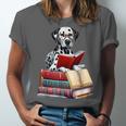 Dalmatian Reading Books Matching Bookworm Readers Librarian Unisex Jersey T-Shirt
