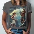 David And Goliath Bible Book Of Samuel King David Comic Unisex Jersey T-Shirt