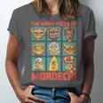 DCC Many Faces Of Mordecai Grid Gamer Series Book Unisex Jersey T-Shirt DCC Many Faces Of Mordecai Grid Gamer Series Book Unisex Jersey T-Shirt