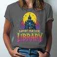 Death Gothic Support Your Local Library Lovers Book Unisex Jersey T-Shirt