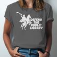 Defend Public Library Support Local Library Book Lover Unisex Jersey T-Shirt Defend Public Library Support Local Library Book Lover Unisex Jersey T-Shirt
