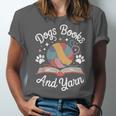 Dogs Books And Yarn Knitter Knitting Unisex Jersey T-Shirt Dogs Books And Yarn Knitter Knitting Unisex Jersey T-Shirt